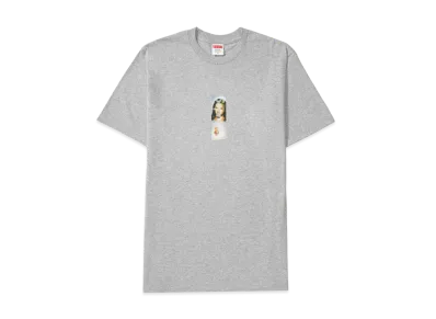 Supreme Prayer Card Box Logo Tee "Heather Grey"