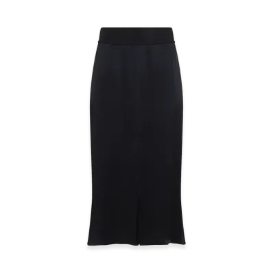 Maison Margiela Women's Satin Midi Skirt "Black"