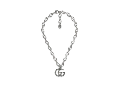 GUCCI Crystal Double G Necklace