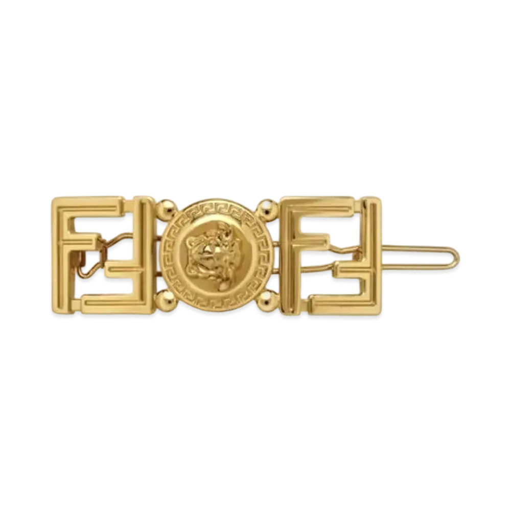 FENDI x Versace Fendace Hair Clip "Gold"