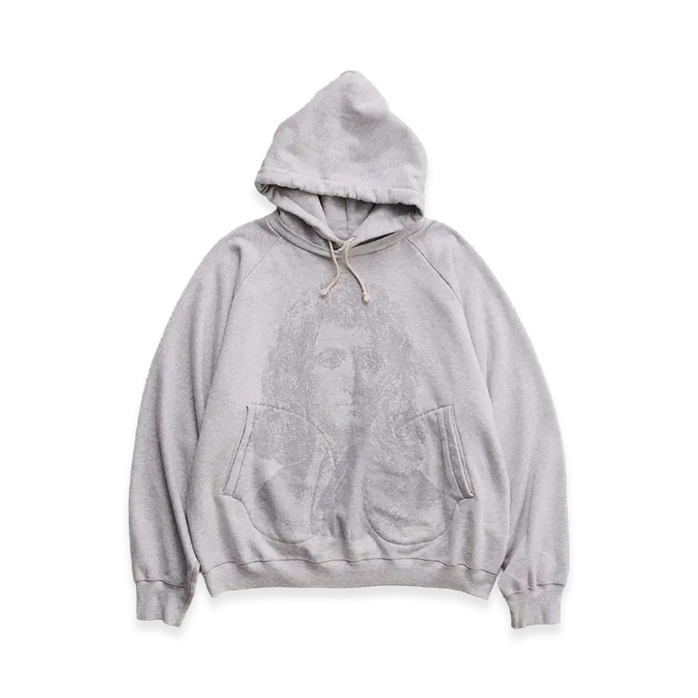NICENESS C.Yeoman Cotton Melange Jacquard Sweat Hoodie "Gray"