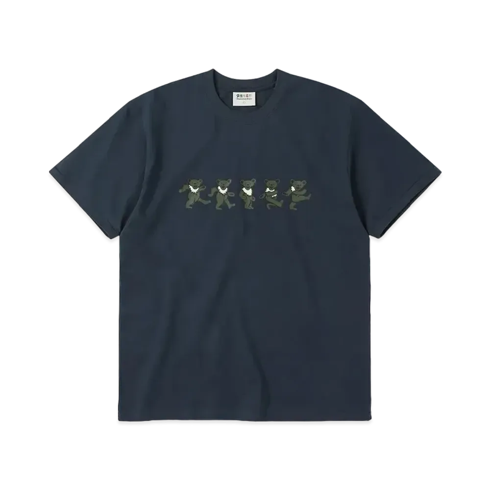 thisisneverthat x Grateful Dead Dancing Bears Tee "Navy"