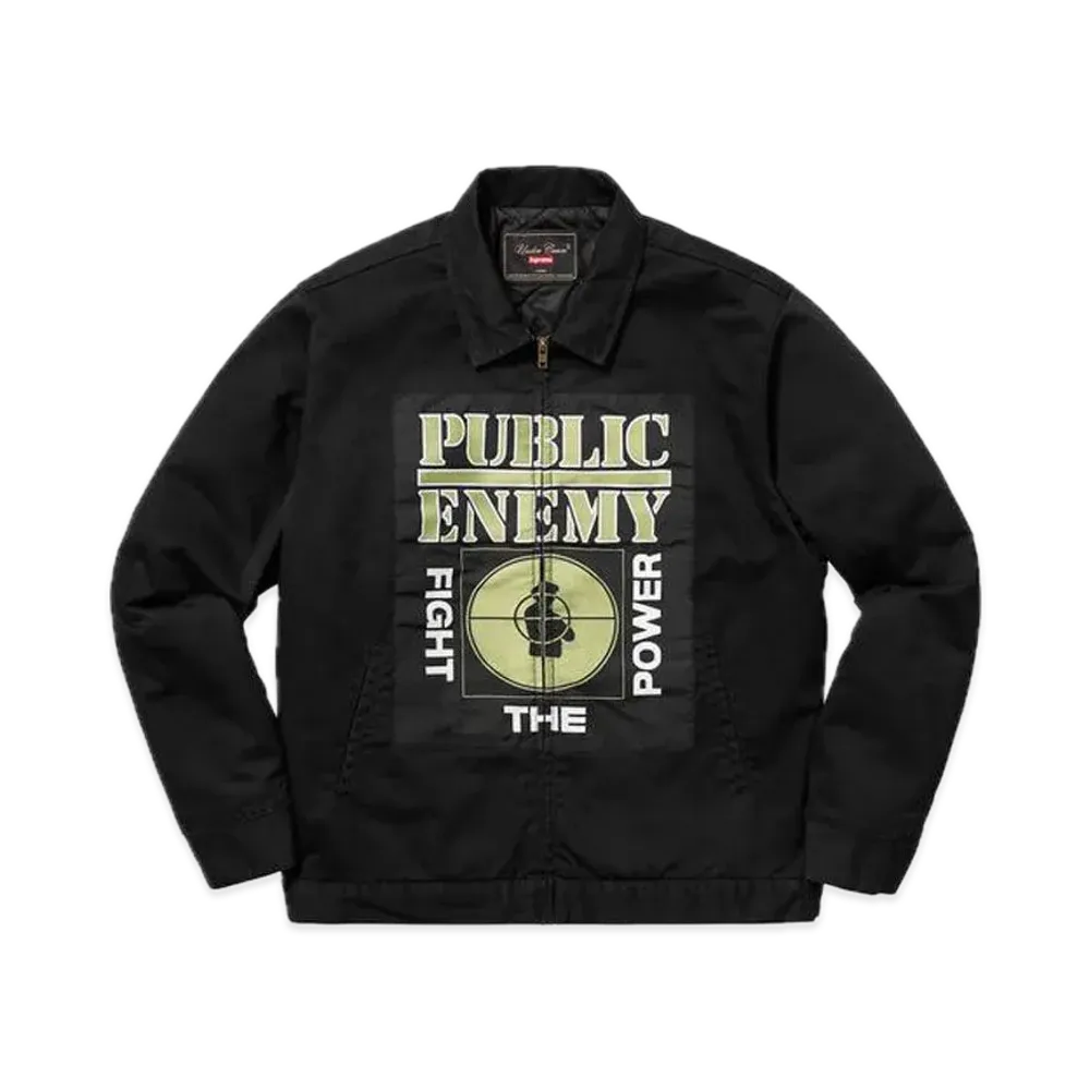 Supreme x UNDERCOVER Public Enemy Work Jacket "Black"