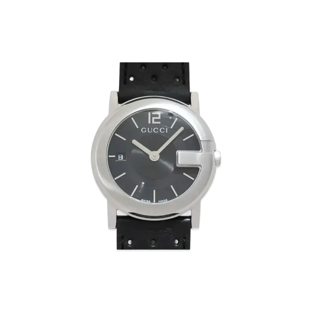 GUCCI G Round "Black/Stainless Steel"