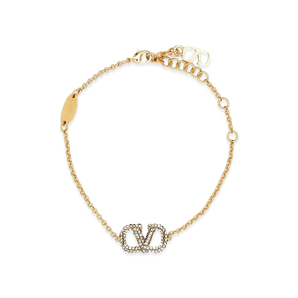 Valentino Garavani Women's V Logo Signature Bracelet "Gold"