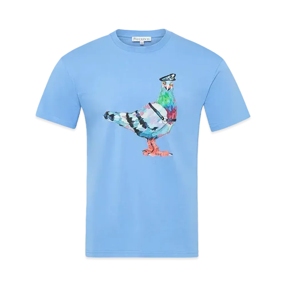 JW ANDERSON Pride Capsule Pigeon Graphic T-shirt "Blue"