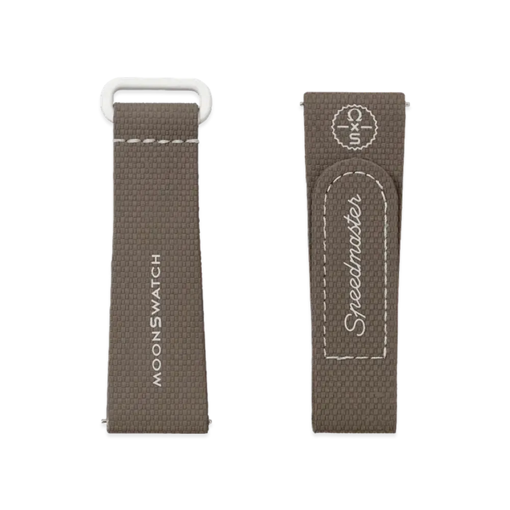 Swatch x OMEGA BIOCERAMIC MoonSwatch Rubber Strap "Dark Brown/Sand"