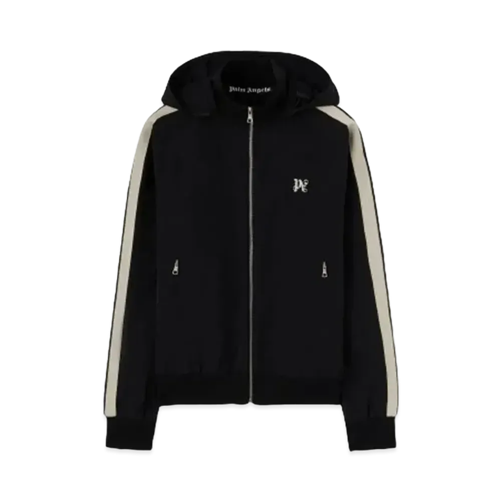 PALM ANGELS Monogram Nylon Track Jacket "Black"