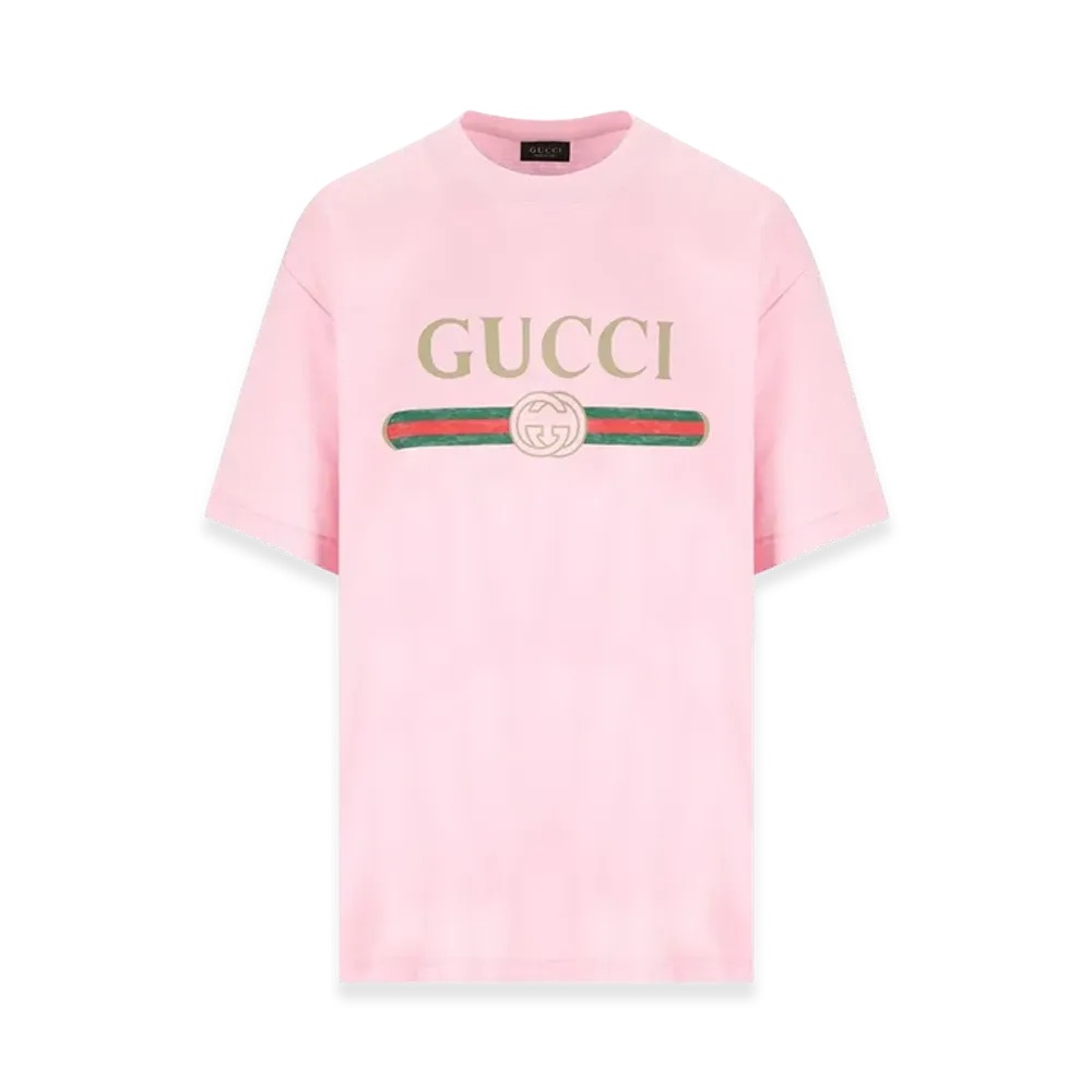 GUCCI Women's Cotton Blend T-Shirt "Bordeaux"