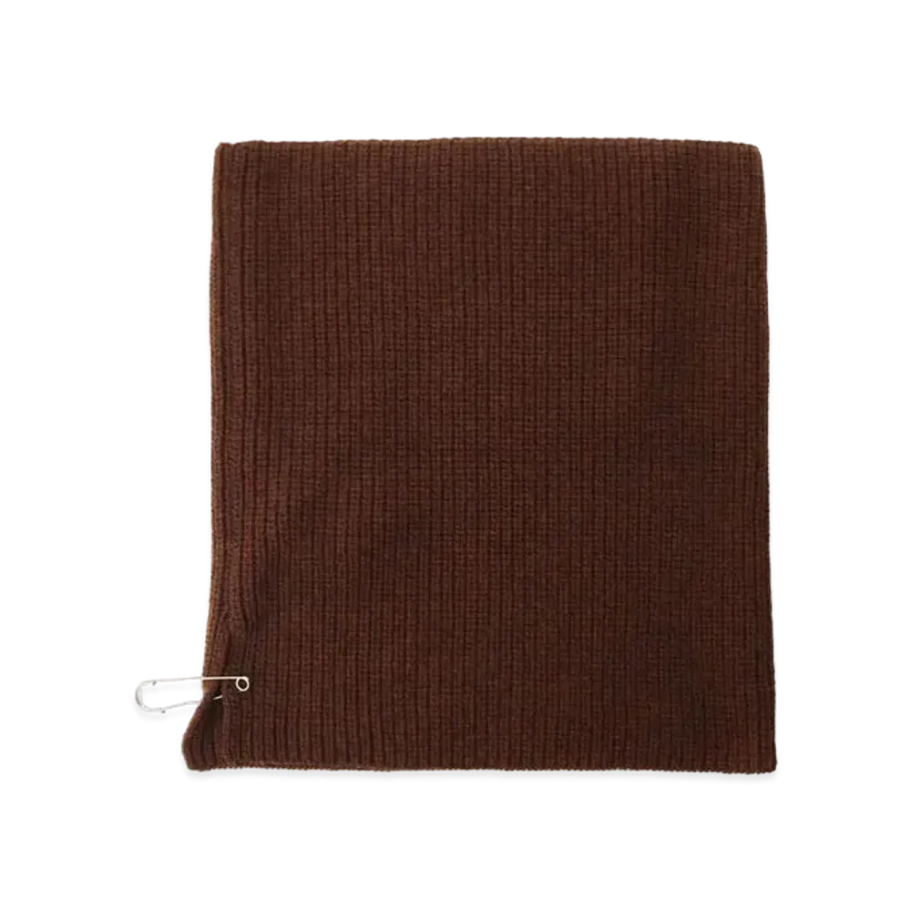 Yohji Yamamoto Y's SOFT LAMB BIG SNOOD "Brown"