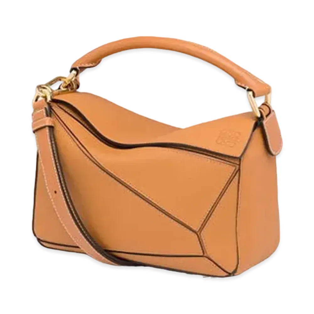 LOEWE Small Puzzle Bag In Soft Grained Calfskin "Light Caramel"