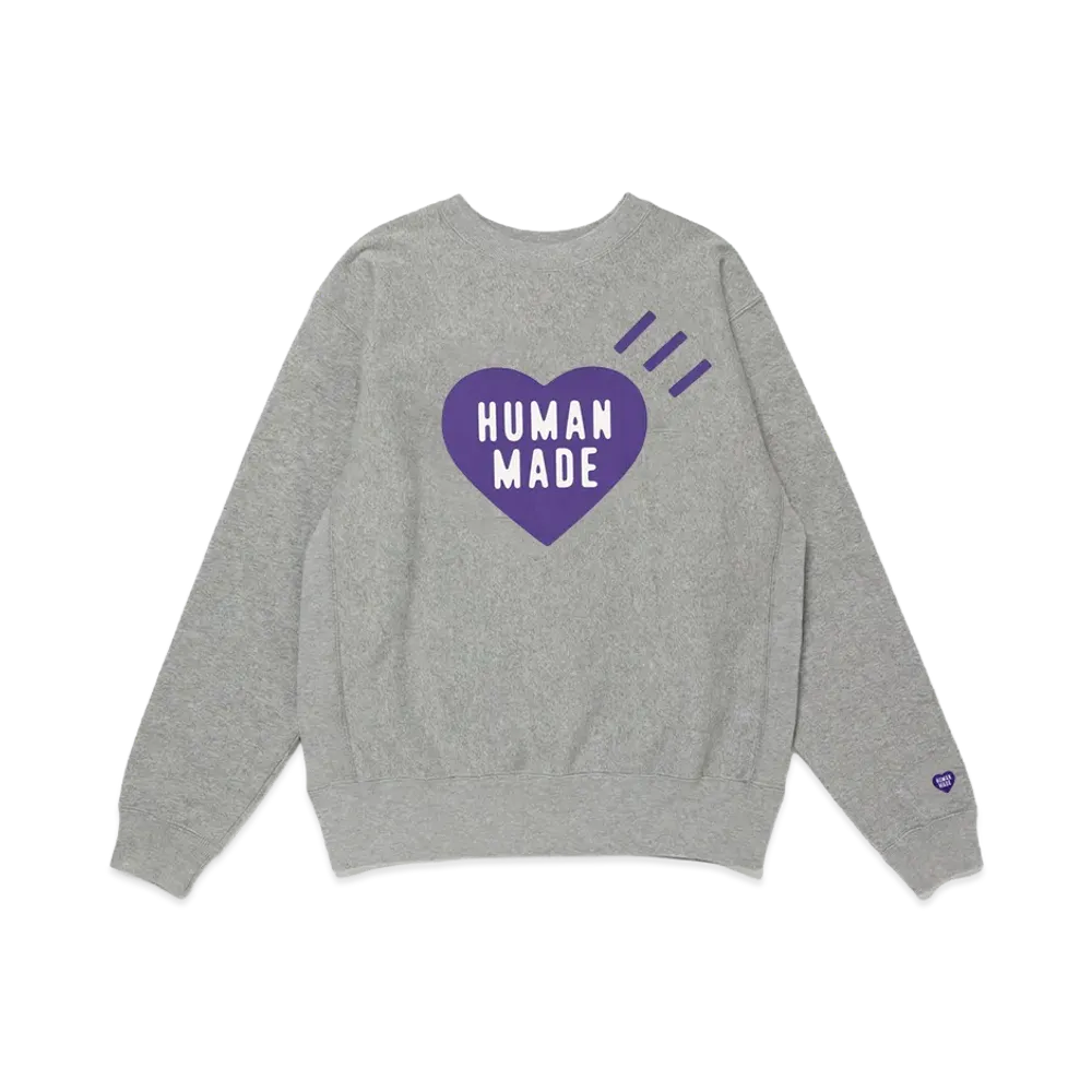 HUMAN MADE Stores Exclusive Heart Sweatshirt Fukuoka "Gray"