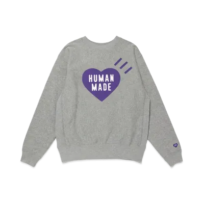 HUMAN MADE Stores Exclusive Heart Sweatshirt Fukuoka "Gray"