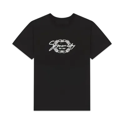 GIVENCHY T-Shirt In Cotton With Givenchy Medallion "Black"