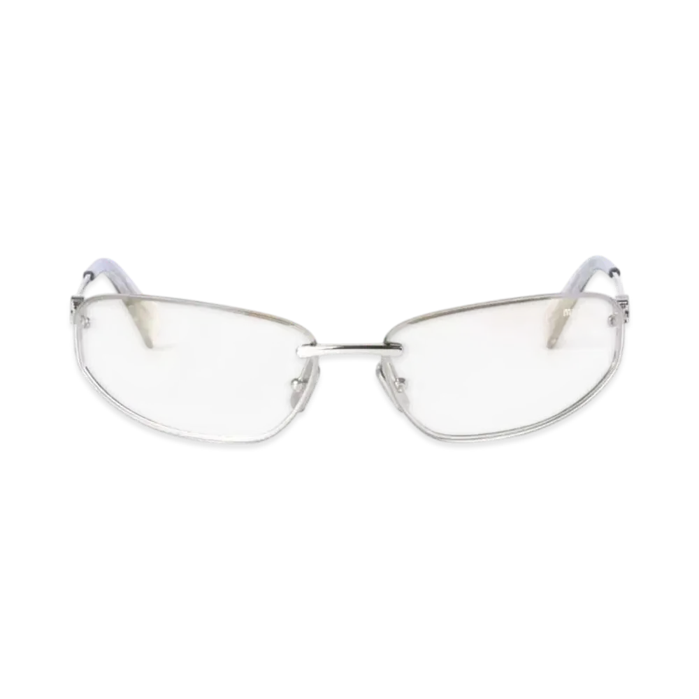 MIUMIU Runway Sunglasses "Silver Sfumato Transparent Lens"