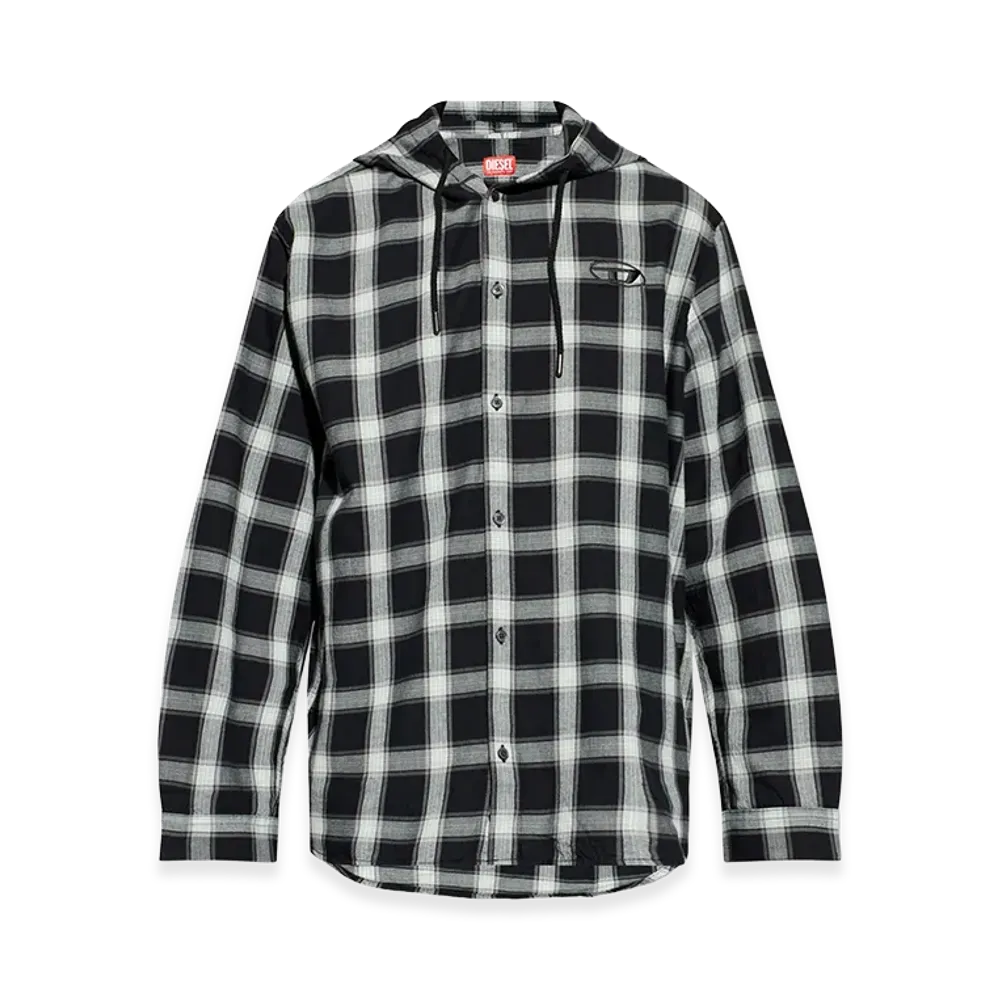 Diesel Check S-Ix-Ajfi Check Shirt "Black"