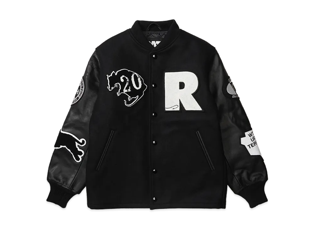 NEIGHBORHOOD x WTAPS x RATS 20th Leather x Melton Combination Jacket "Black"