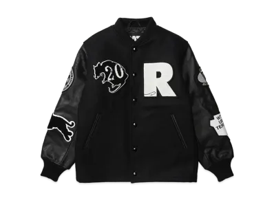 NEIGHBORHOOD x WTAPS x RATS 20th Leather x Melton Combination Jacket "Black"