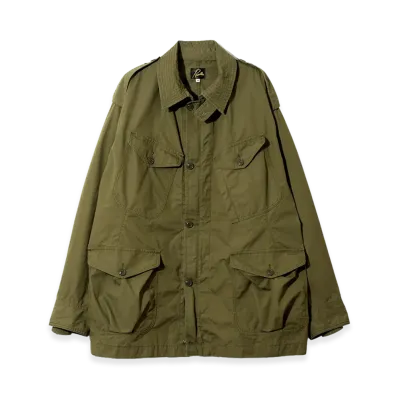 NEEDLES Officer Coat - Cotton Weather Cloth "Olive"