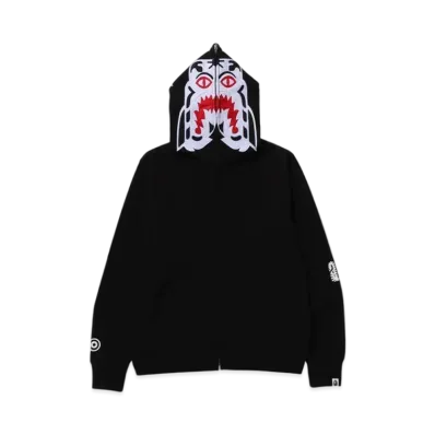A BATHING APE Tiger Full Zip Hoodie "Black"
