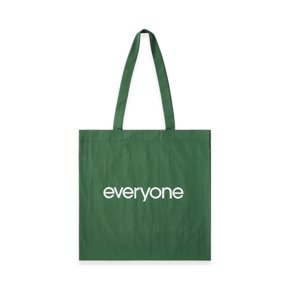 everyone Nylon Logo Tote "Green"