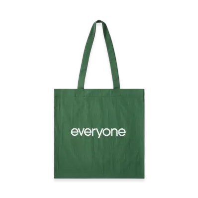 everyone Nylon Logo Tote "Green"