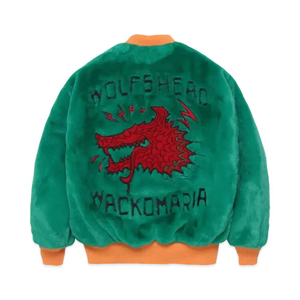 WACKO MARIA x Wolf's Head Fur Ska Jacket "Green"