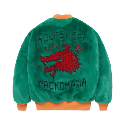 WACKO MARIA x Wolf's Head Fur Ska Jacket "Green"