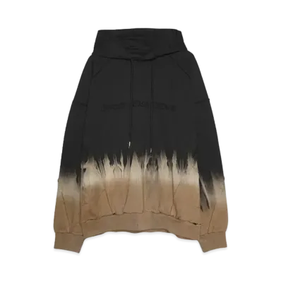 Feng Chen Wang TIE-DYE HOODIE "BLACK/KHAKI"