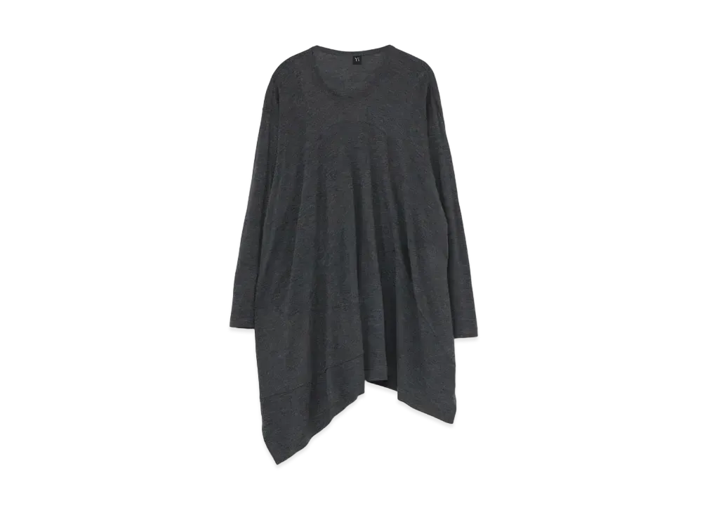 Yohji Yamamoto Y's PLAITING PATCHWORK T "Charcoal"