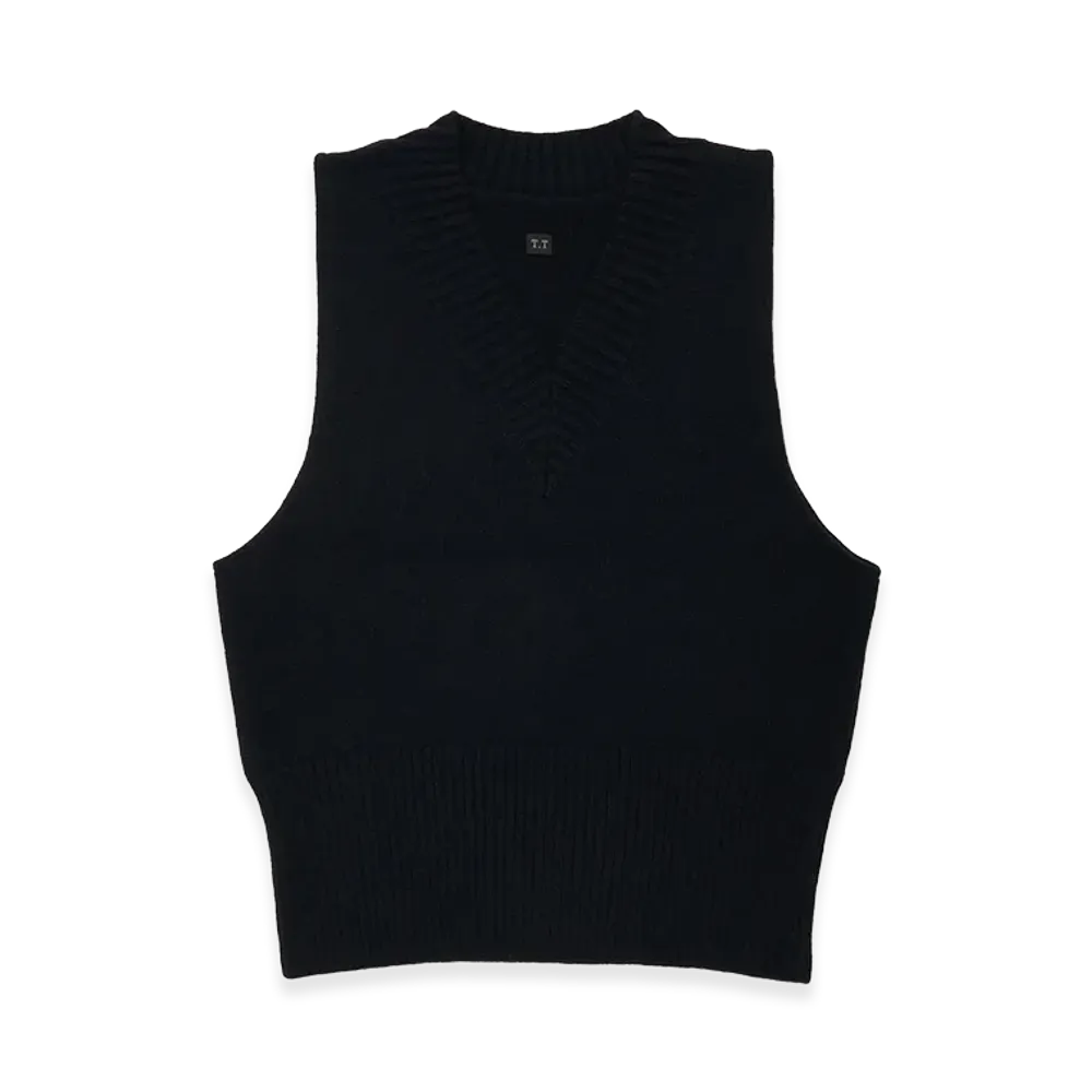 T.T Taiga Takahashi LOT.520 Varsity Letterman Vest "Black"