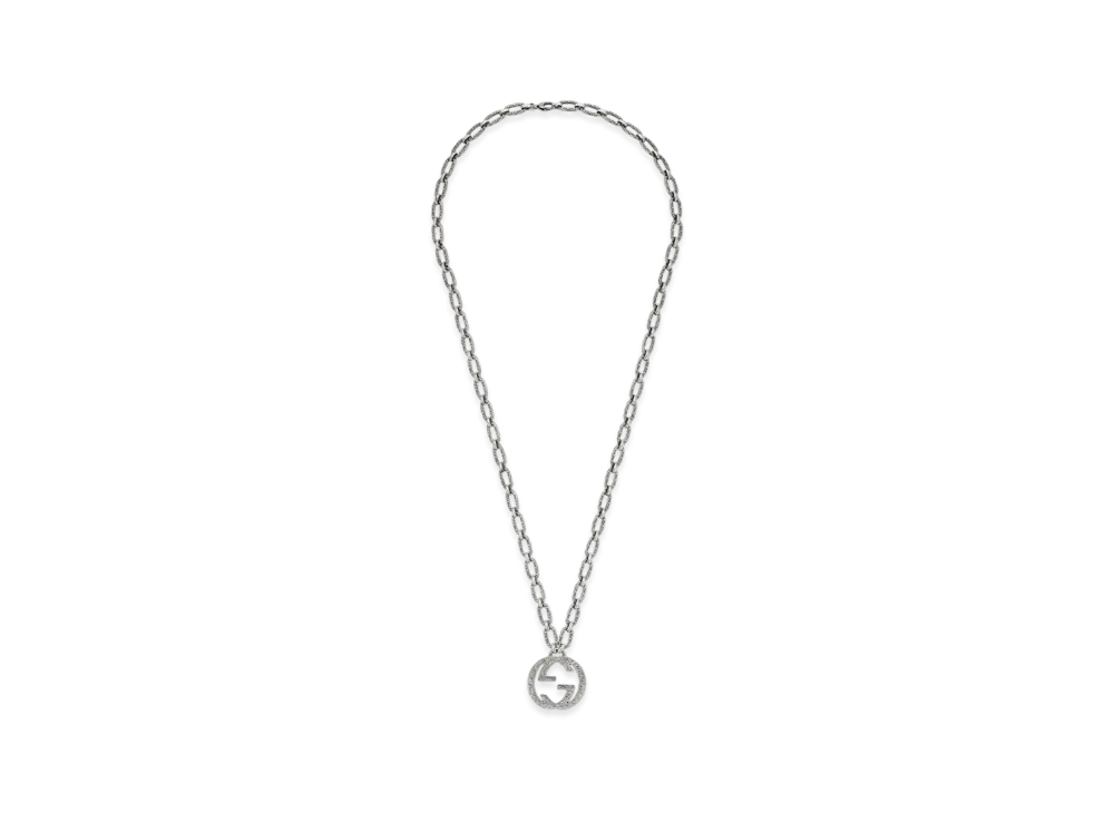 GUCCI Interlocking G Pendant Necklace