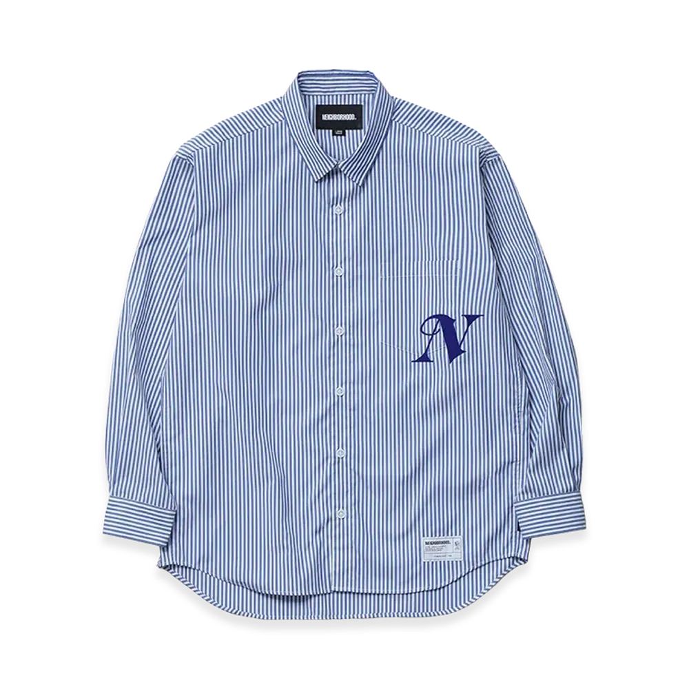 NEIGHBORHOOD Stripe Shirt LS "Blue"