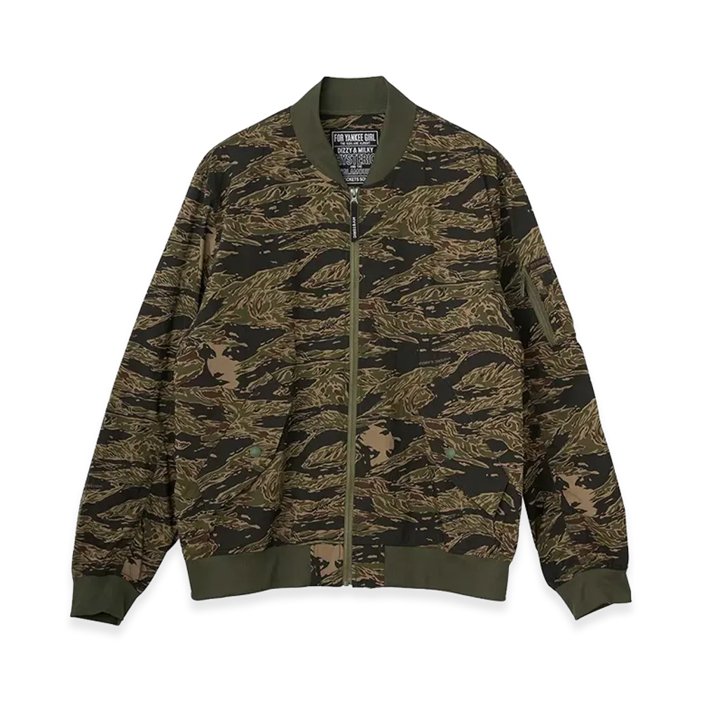HYSTERIC GLAMOUR Hysteric Star MA-1 Jacket "Khaki Tones"