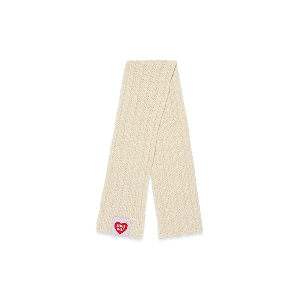 HUMAN MADE Hand Knit Muffler "White"
