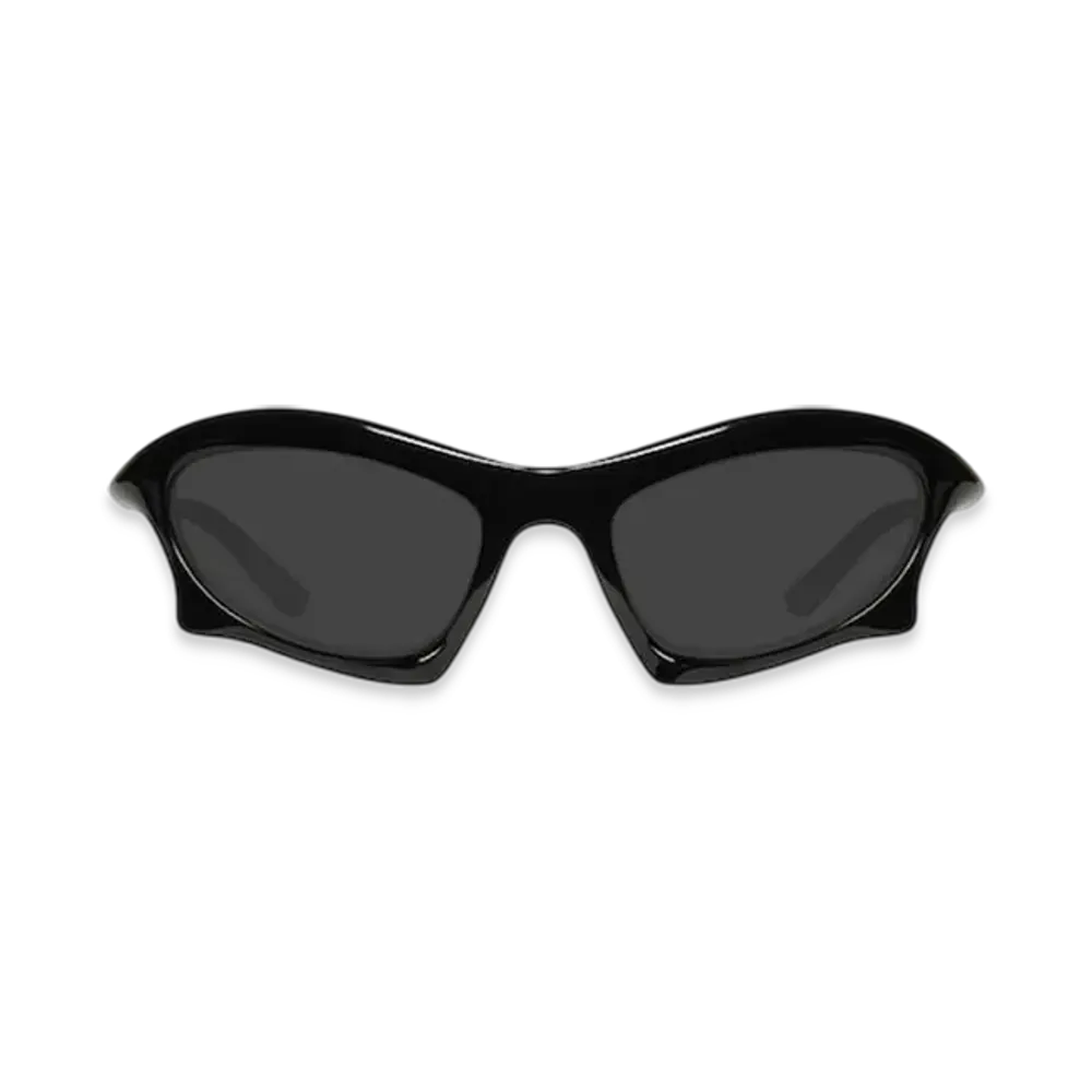 BALENCIAGA Bat Rectangle Sunglasses "Black"