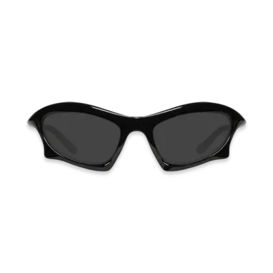 BALENCIAGA Bat Rectangle Sunglasses "Black"