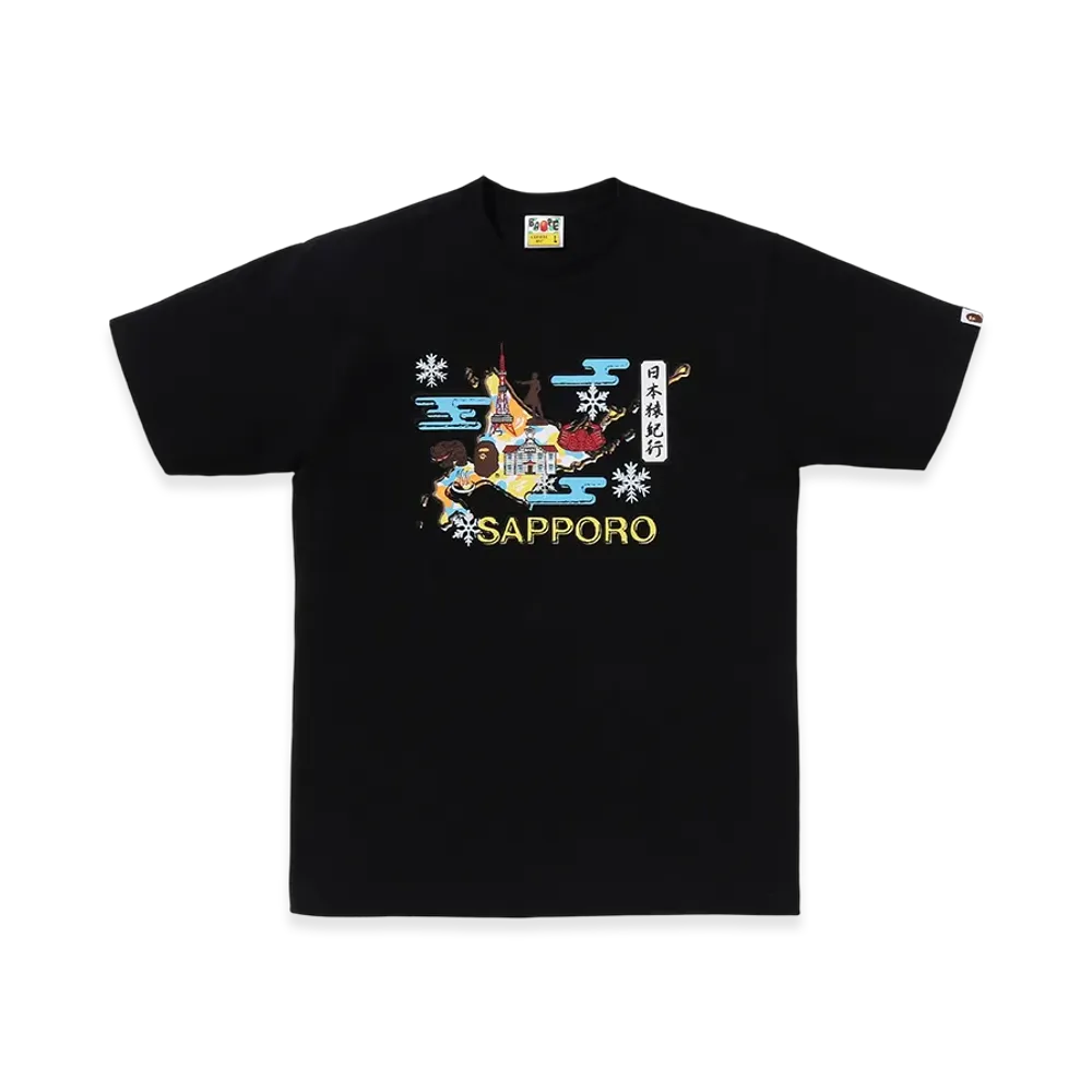 A BATHING APE Sapporo Daimaru Tee "Black"