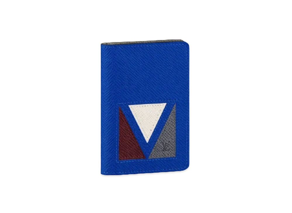 Louis Vuitton Pocket Organizer Taiga "Blue"