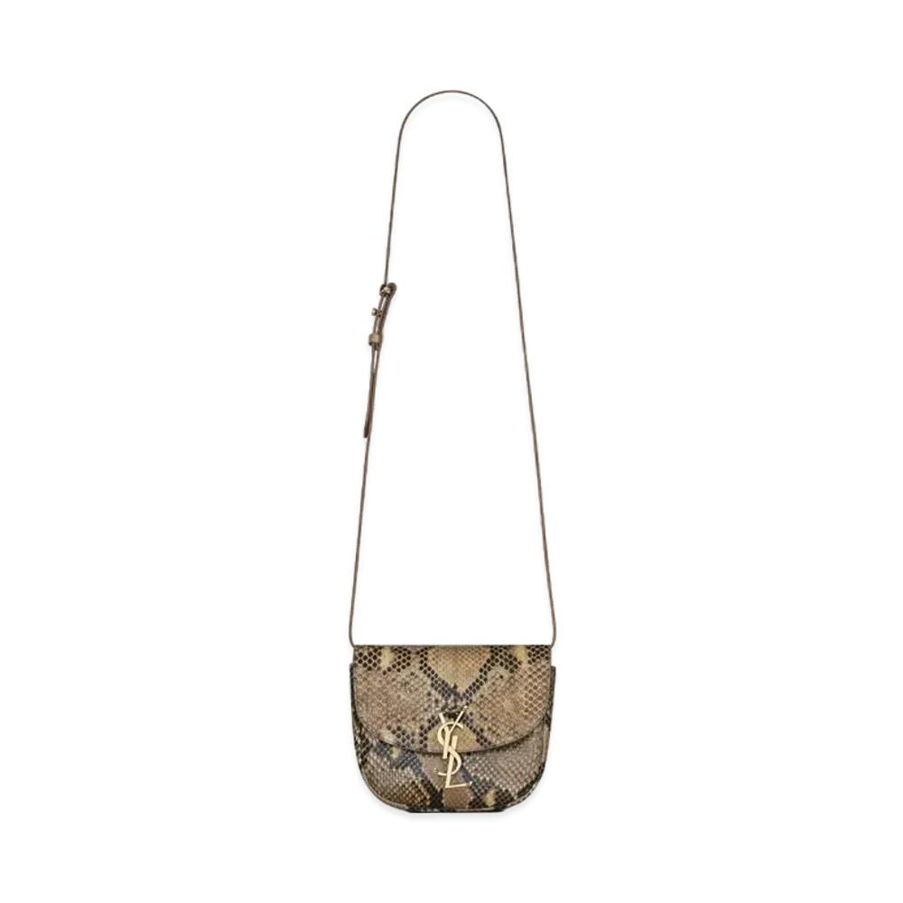 Saint Laurent Kaia Small Satchel In Python "Ochre"
