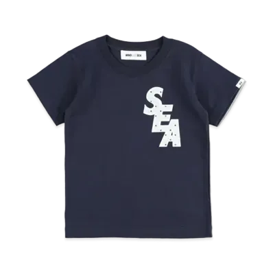 WIND AND SEA S_E_A (DOT) Child S/S Tee "Navy"
