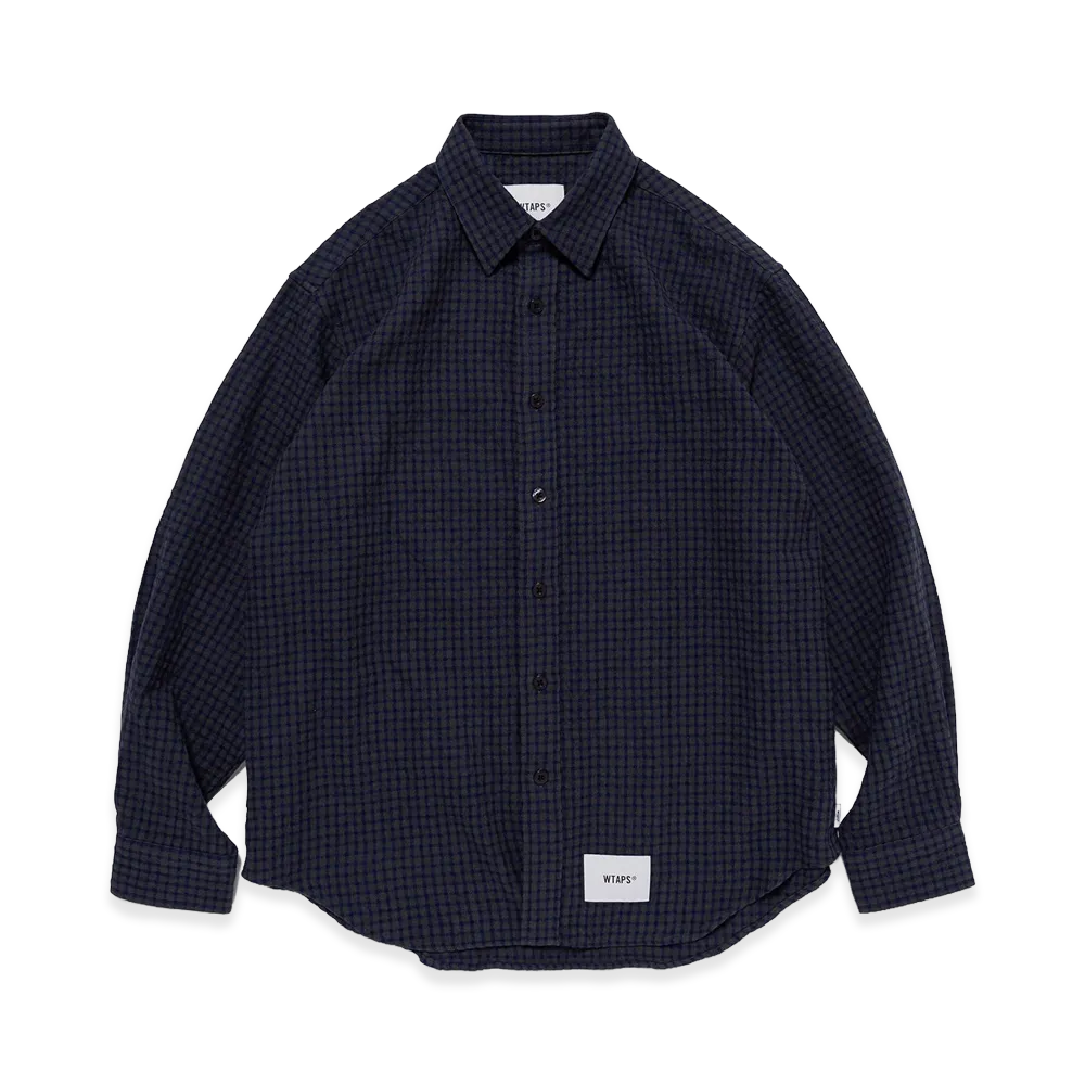 WTAPS TXT 04 / LS / CTWO Tweed Textile "Navy"