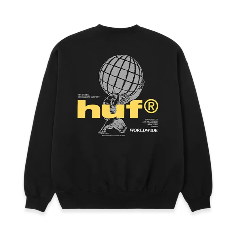HUF Community Support Crew "Black"