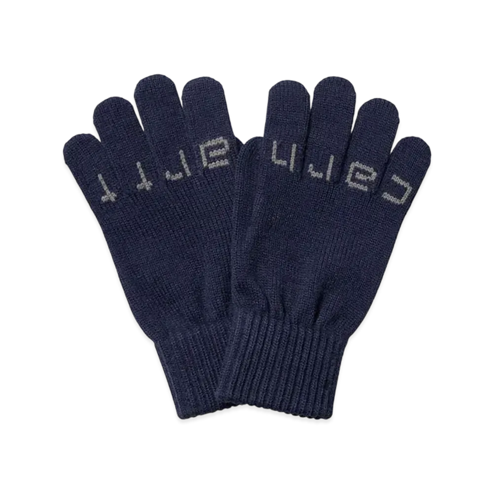 Carhartt WIP Script Gloves "Aura/Misty Grey"