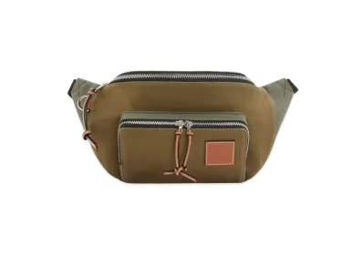 LOEWE Xl Bumbag In Canvas "Khaki Green"