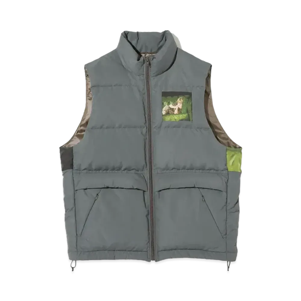 UNDERCOVER DOWN VEST "Gray Khaki"
