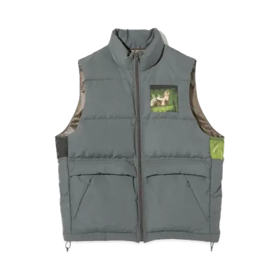 UNDERCOVER DOWN VEST "Gray Khaki"