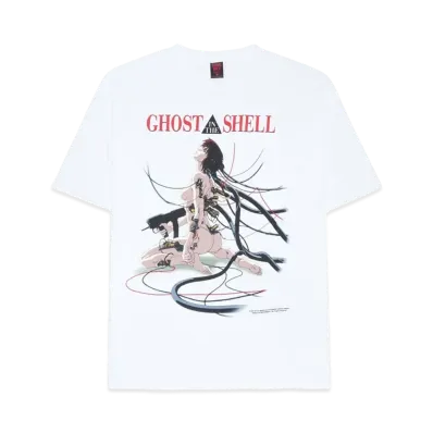 Geeks Rule x GHOST IN THE SHELL 15 Silkscreen Printing T Shirt vol.03 "Motoko" "White"