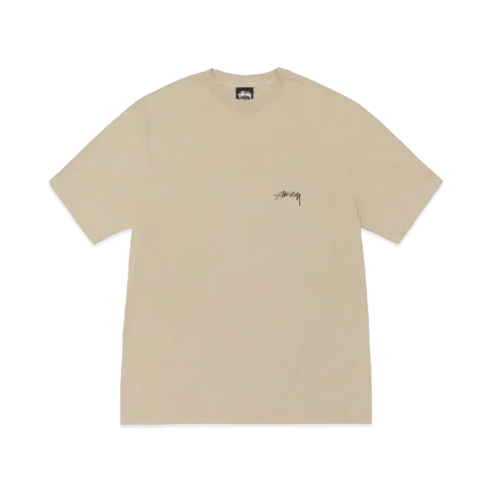 Stussy Smooth Stock Pigment Dyed Tee "Khaki" (FA24)