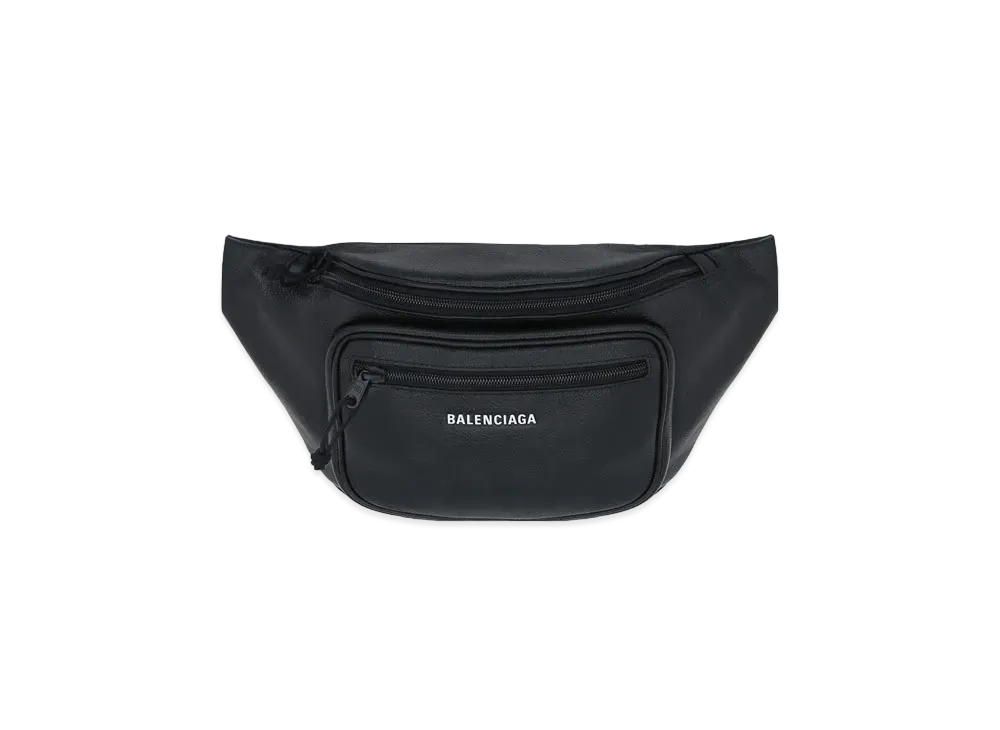 BALENCIAGA Calfskin Belt Bag "Black"